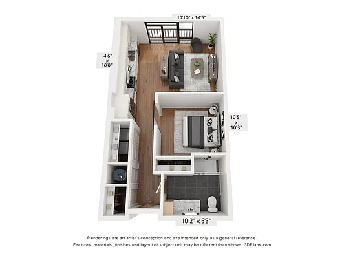 Floor plan S1.A