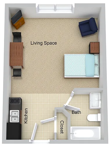 Floor plan Studio
