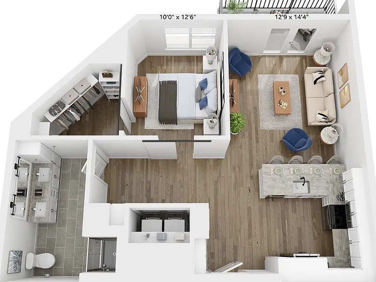A15 floor plan Rivette Tower