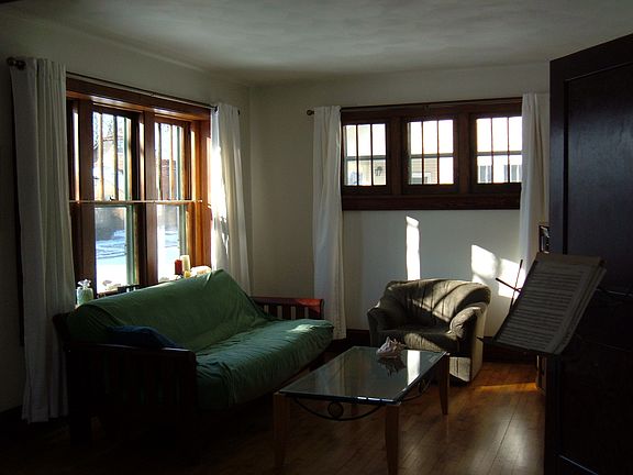 living room from dining area