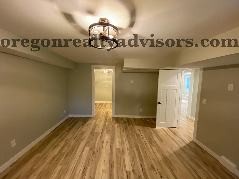 Large Lower Level Master Bedroom with Walk-in Closet