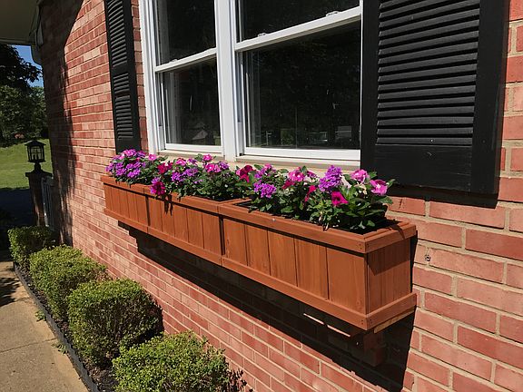 Flower box in front