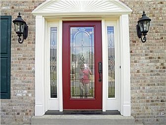 Outside view of the updated front door