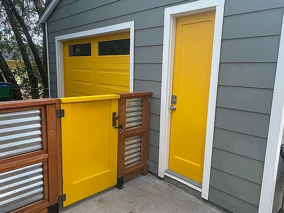 Garage access door