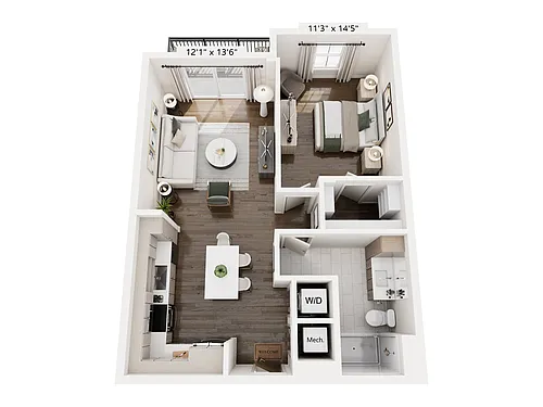 Floor plan Mustang