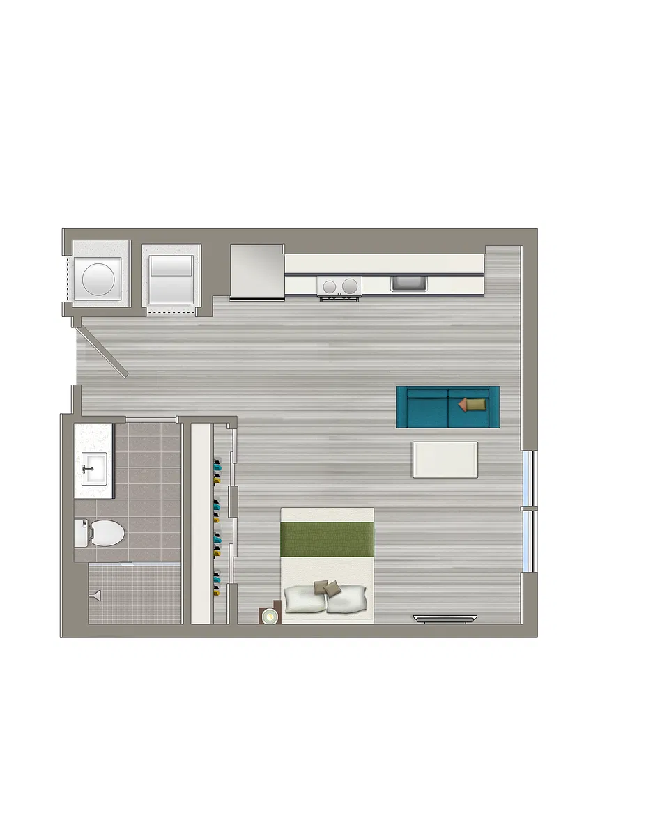 Floor plan Studio-B
