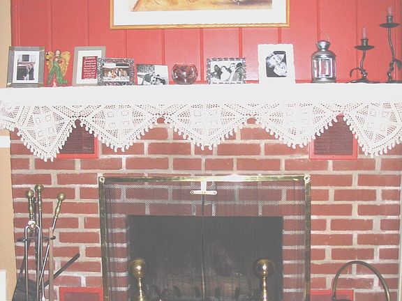 Wood-burning fireplace