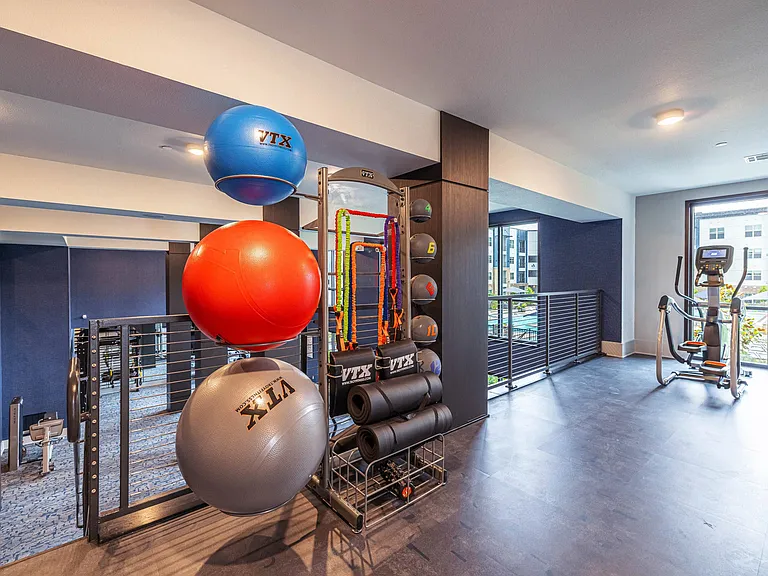 Two-Story Fitness Center with Cardio, Resistance, & Free Weights