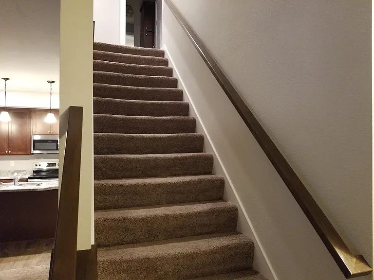 stairs to 2nd floor, 3 bedrooms and 2 full baths upstairs