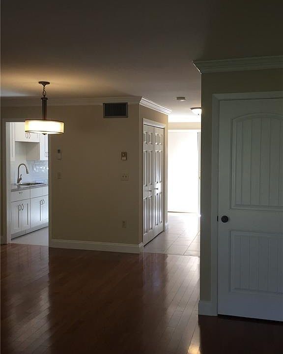 Living room looking towards front of unit
