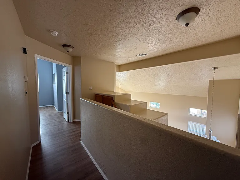 Upstairs hallway leading to the master bedroom