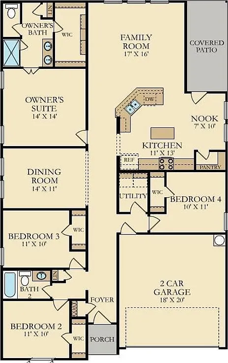 4 bed, 2010 sqft, $2,050 — Photo 2