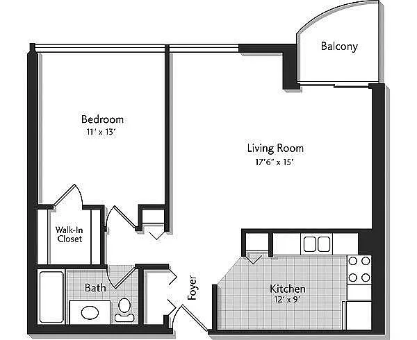 Floor plan 1J