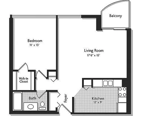 Floor plan 1J