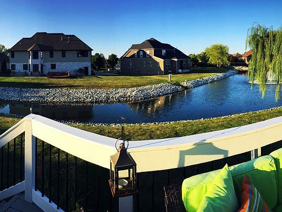 Deck overlooking the pond