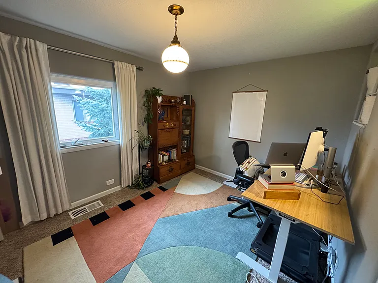 Bedroom 3 - medium sized room, was used as an office in this photo
