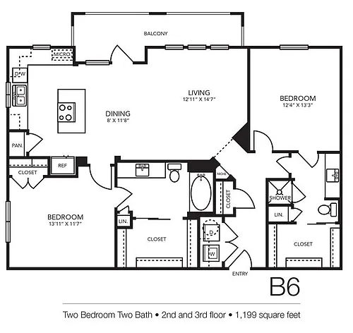 Floor plan B6
