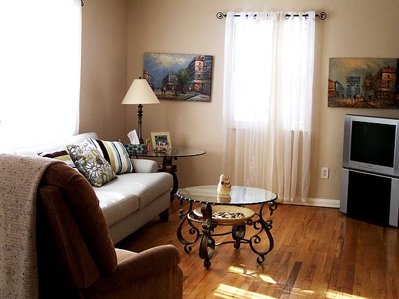 Bright, sunny living room