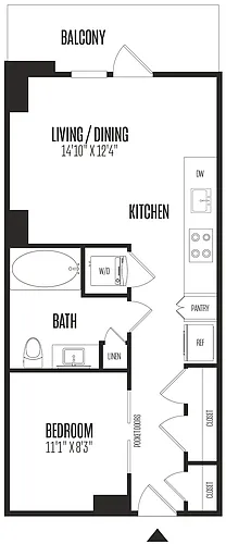 Floor plan Studio-STU