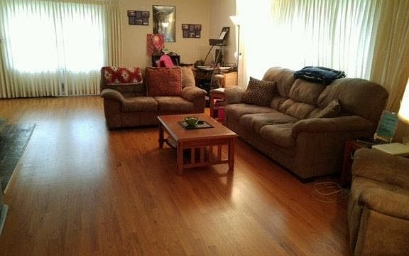 Large light-filled living room