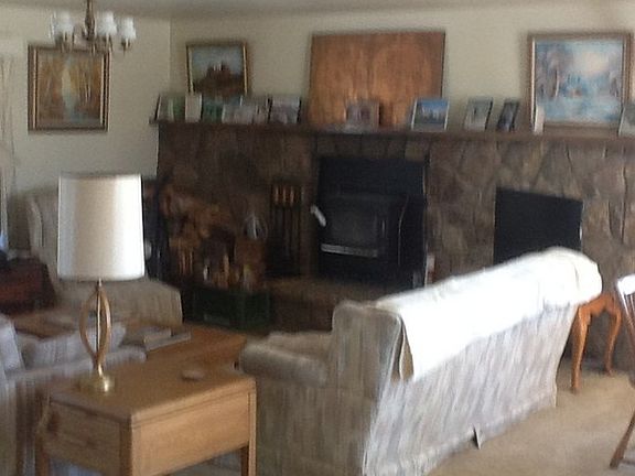 Living room, fireplace/wood stove