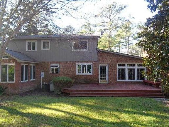 rear of home