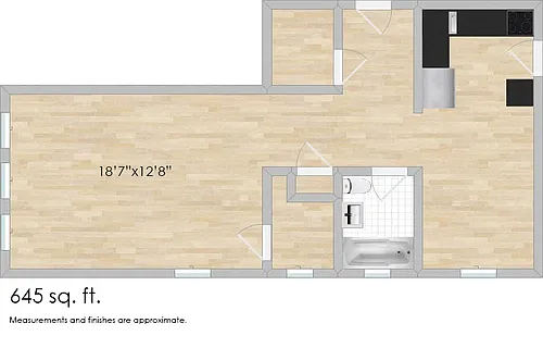 Floor plan 305 N. Oak Park B & 309 N. Oak Park A