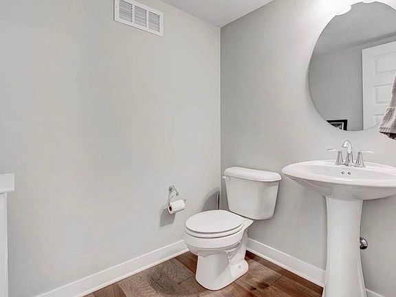 Half bath on first floor.