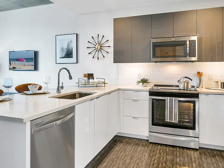 Kitchen with Stainless Steel Appliances