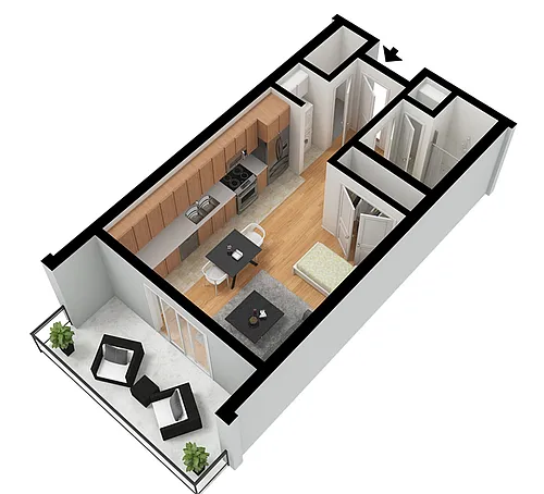 Floor plan Studio