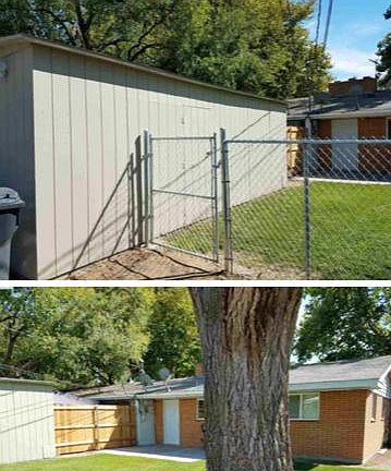 Back yard & storage