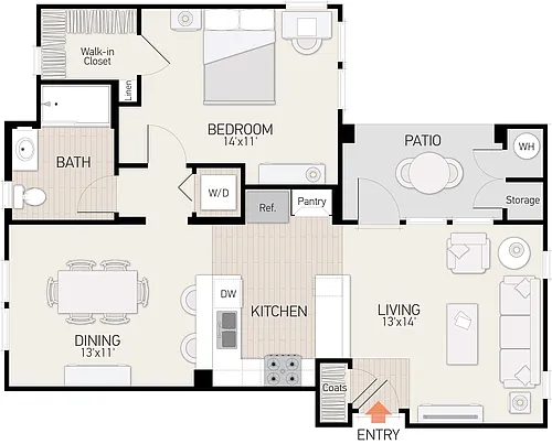 Floor plan Plan E