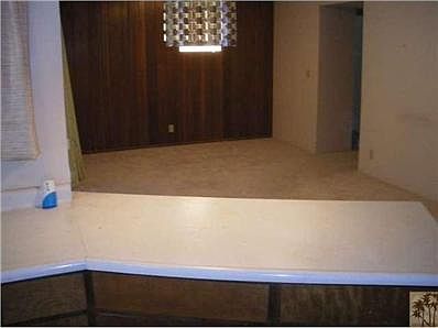 View from kitchen into family room.