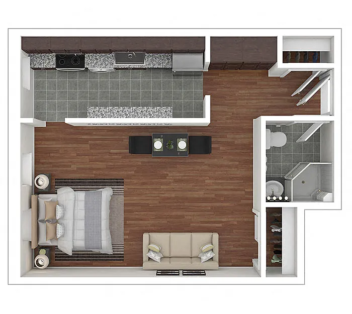 Floor plan TIER 01, 31: STUDIO