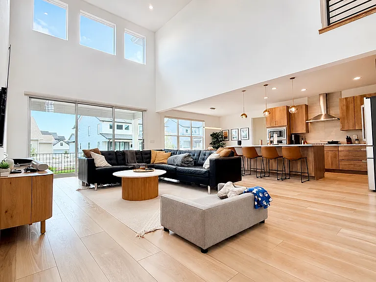 Airy Open Concept Layout with Vaulted Ceilings