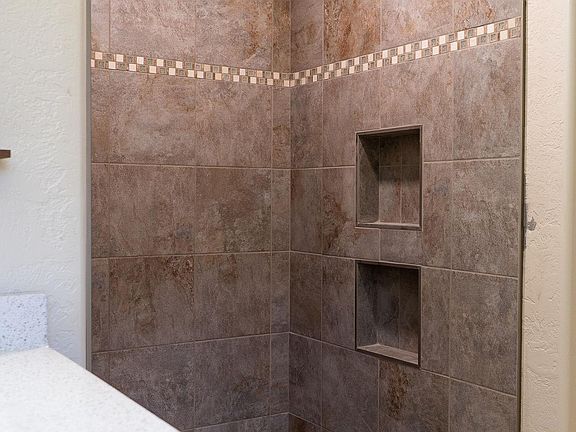 Master bath custom tile shower