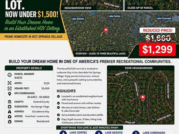 Ledesema Way, Hot Springs Village, AR 71909