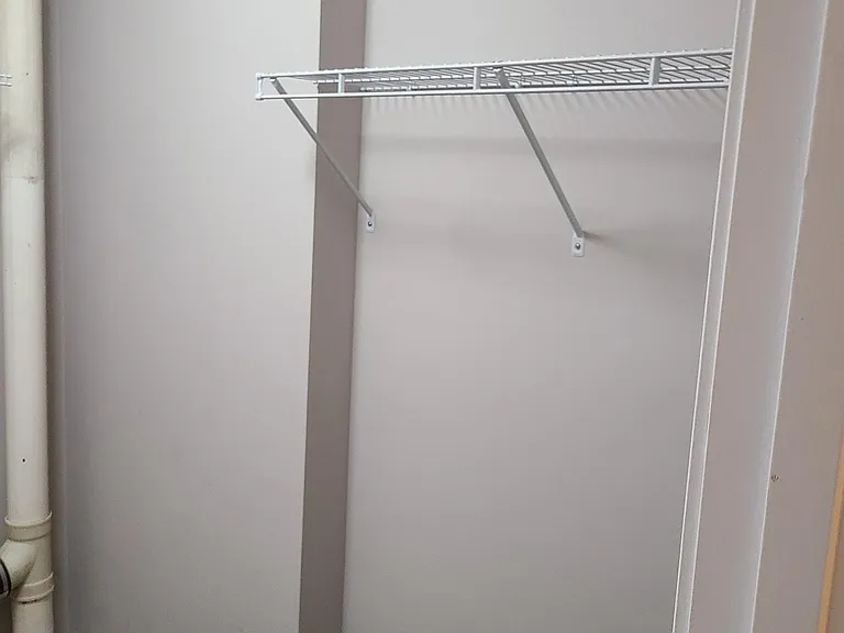 Haning area in washer/dryer room