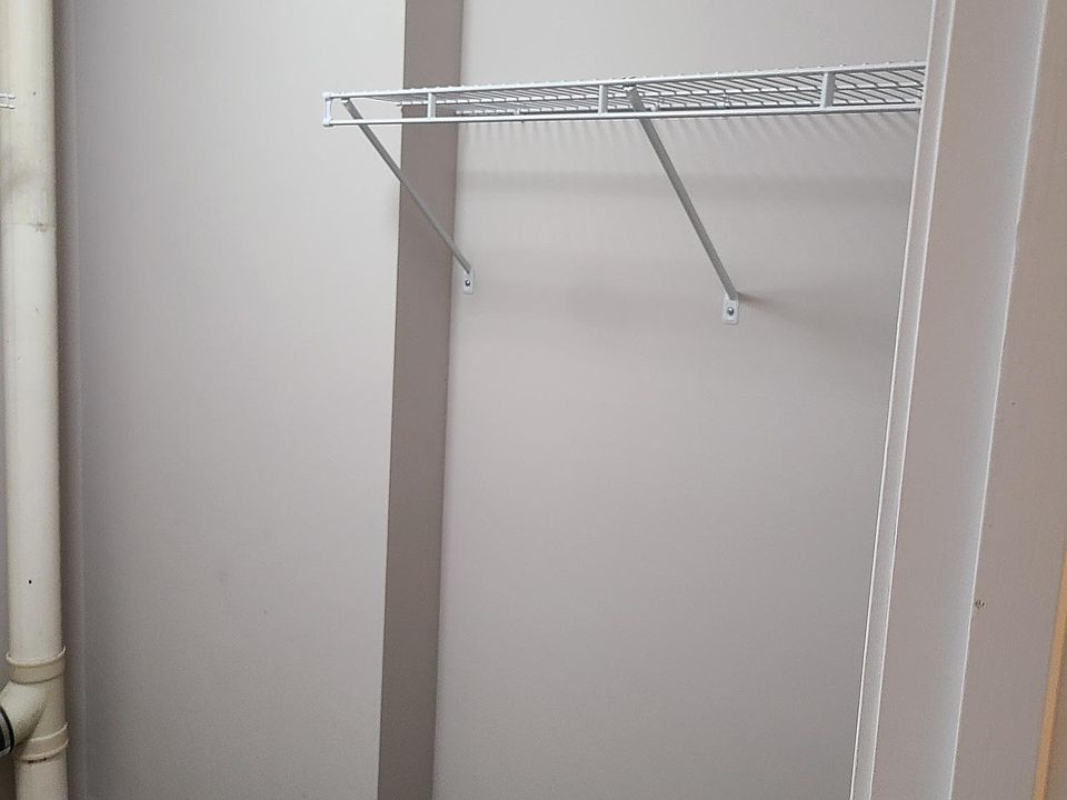 Haning area in washer/dryer room