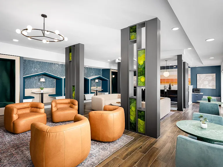 Clubroom with Entertainment Kitchen, Coworking Spaces and Wi-Fi