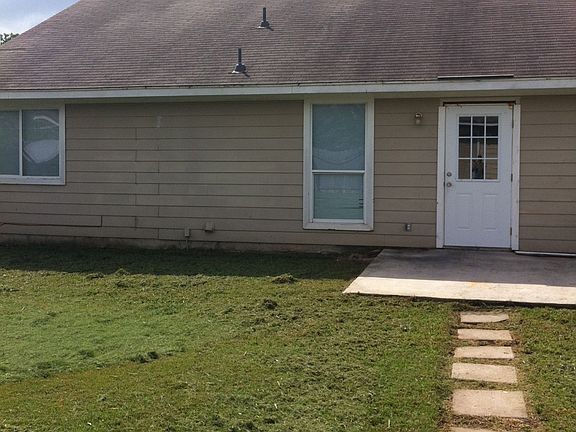 Rear view from garage