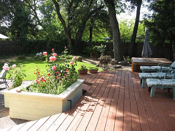 yard view-deck/hot tub