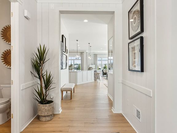 The front hallway of the Quincy II at Heritage Shores by Brookfield Residential.