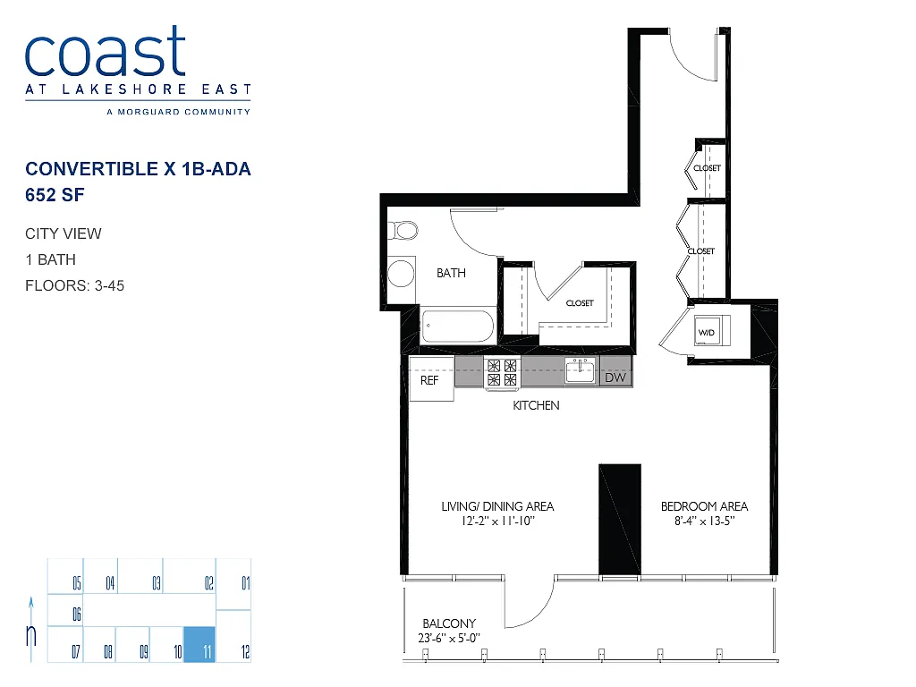 Floor plan Cx1B-ADA
