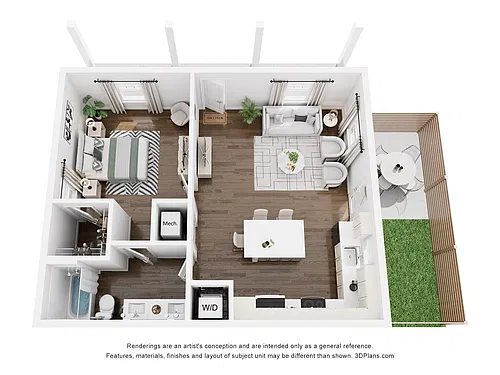 Floor plan 1x1DCOTD