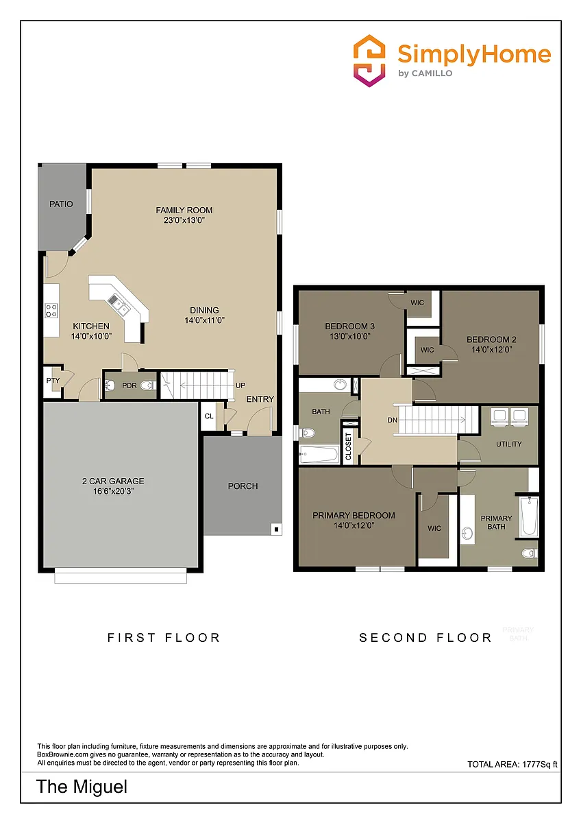 The Miguel Floorplan The Miguel Floorplan - 5006 War Cloud Dr