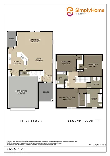 Floor plan 18915 Venito Drive