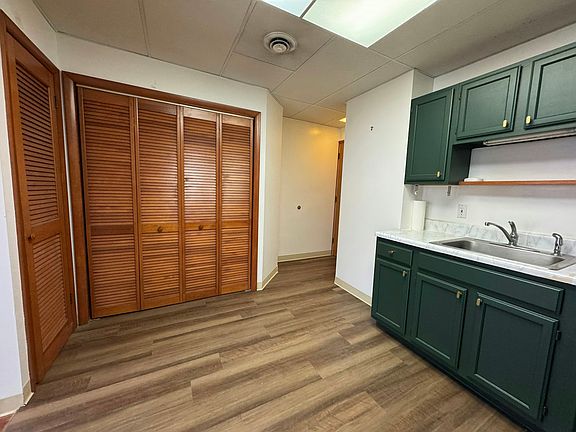 Kitchen view with closet space