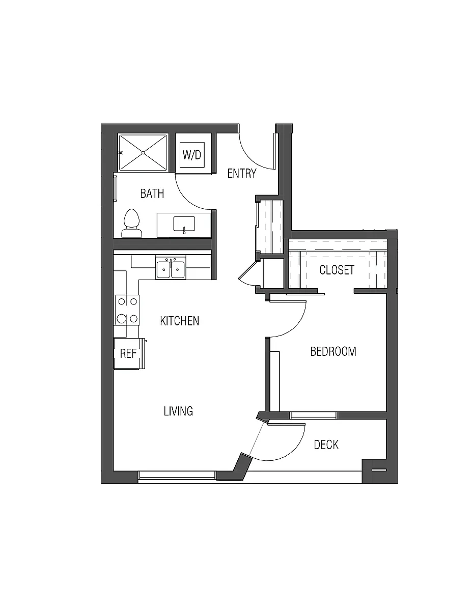 Floor plan 1X1 - A3