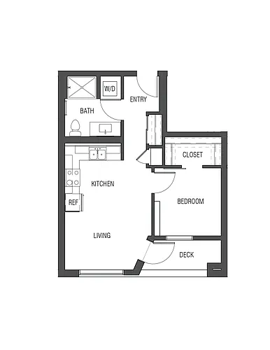 Floor plan 1X1 - A3